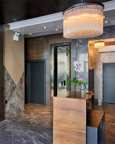 Kips Bay hallway and lobby redesign